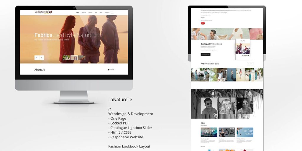 ux agentur münchen bali webdesign lanaturell website onepage fashion french sainttropez