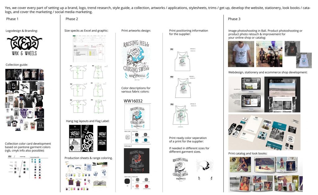 garment brand set up sheet print design garment supplier style sheets 01