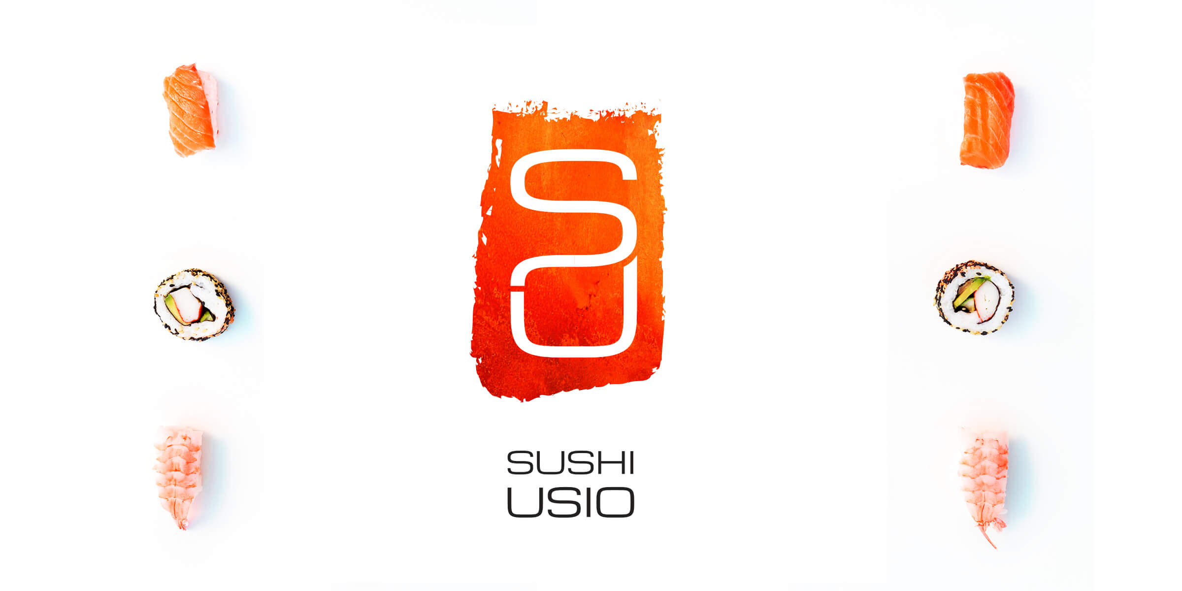 usio sushi logo design